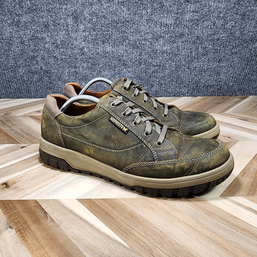 Mephisto Mens Paco Tabacco Grizzly Nubuck Leather Walking Sneaker Shoes SZ 11.5